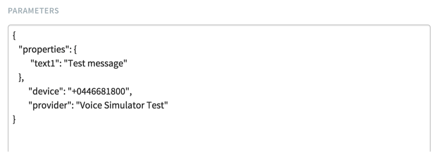 Any required headers can be set, as can specifics for the request body.