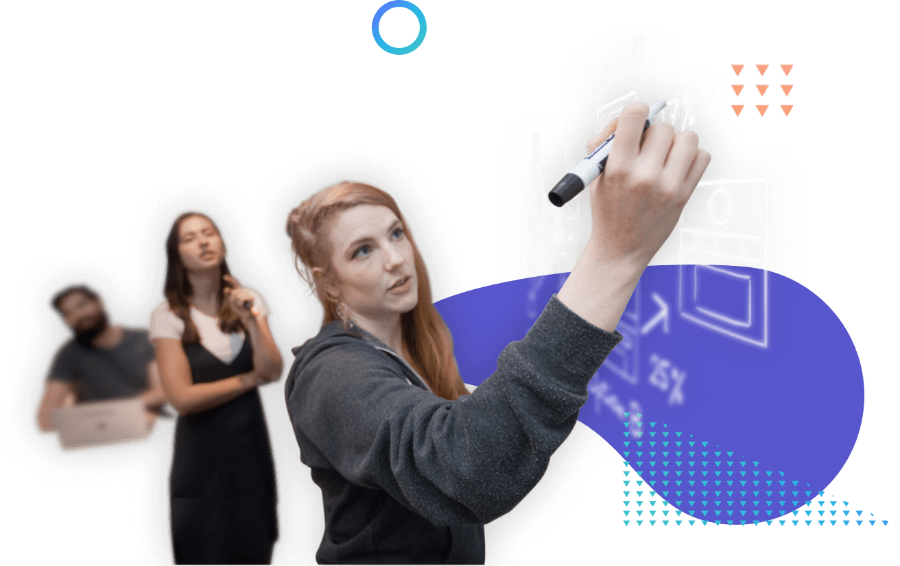 Writing on a whiteboard