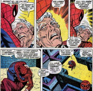 Spider-Man and Uncle Ben