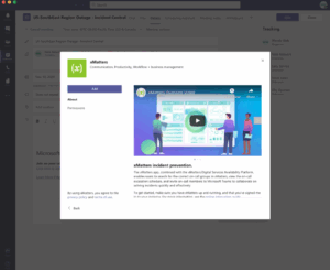 Add a tab with the xMatters bot to the Microsoft Teams channel