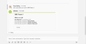 Show which groups are on-call