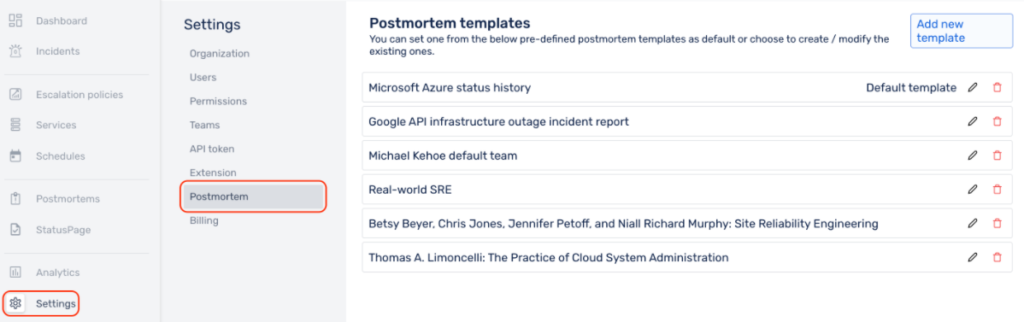 Squadcast Postmortem Templates