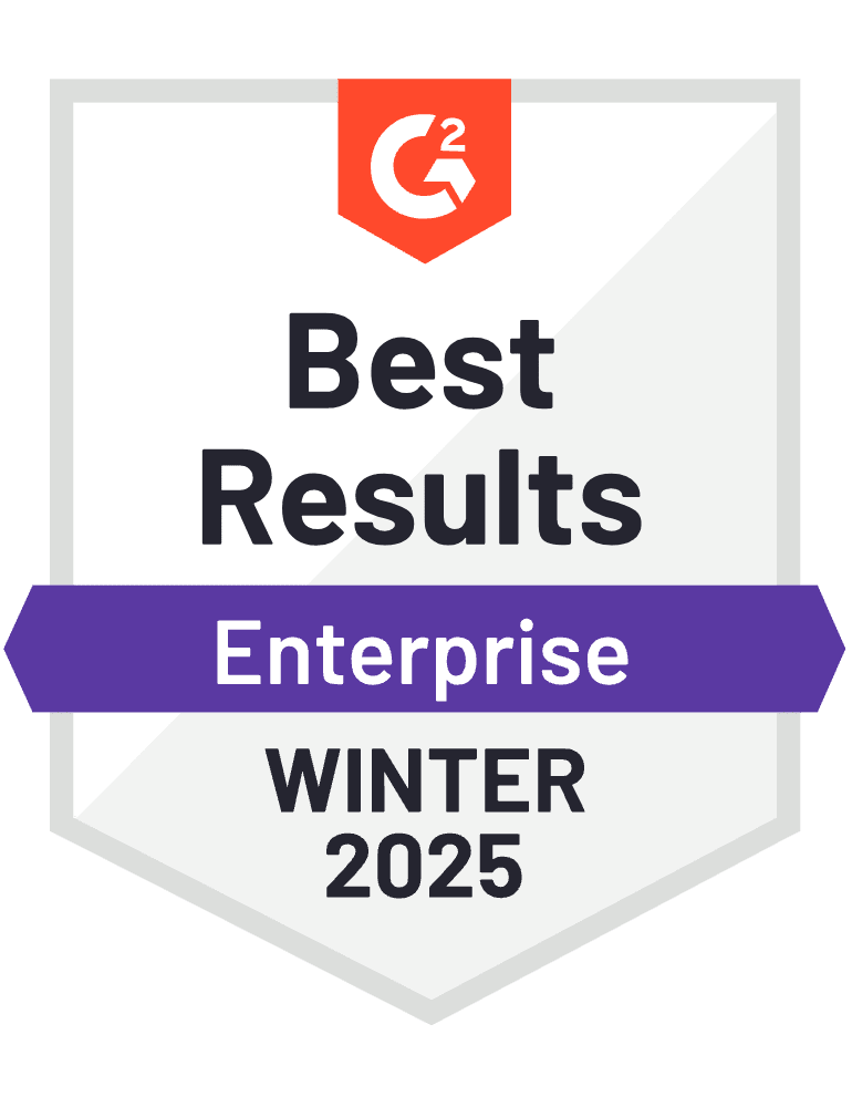 best results enterprise winter 2024 G2 award