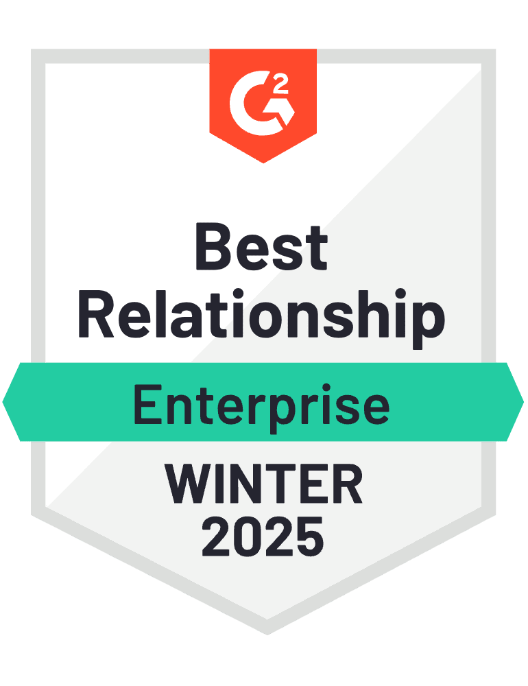 best relationship enterprise winter 2024 G2 award