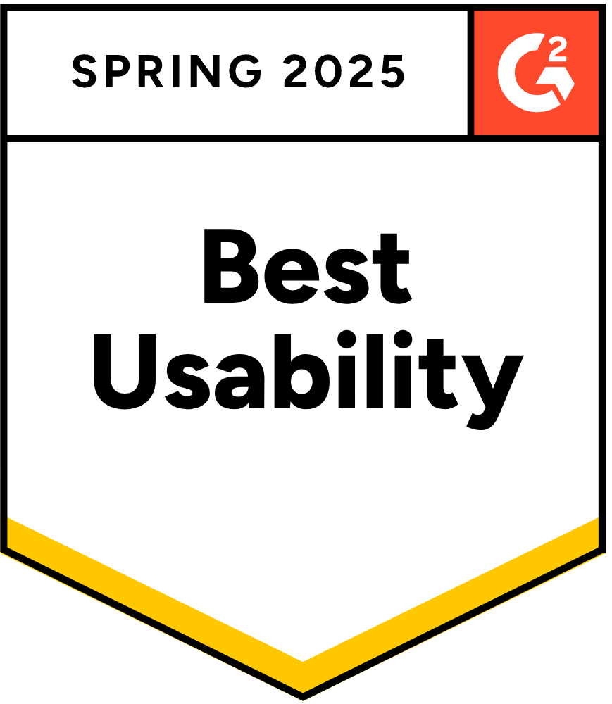 best usability 2025 Spring G2 award
