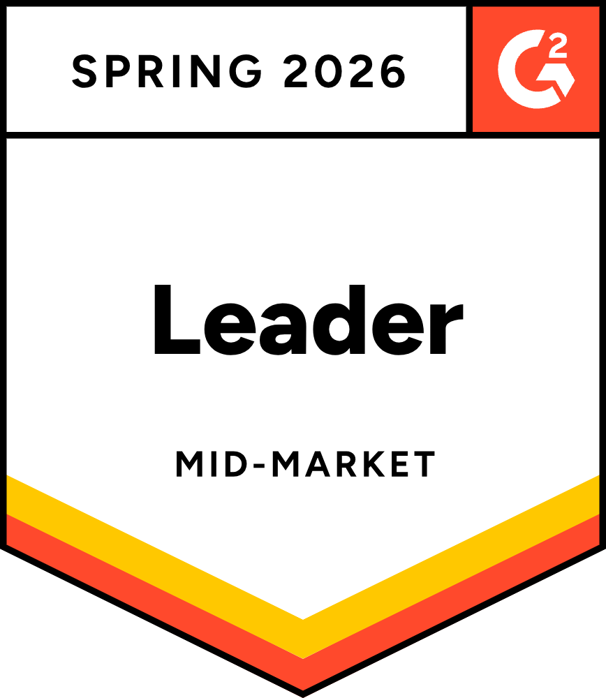 Incident Management Mid-Market Leader 2026 G2 award