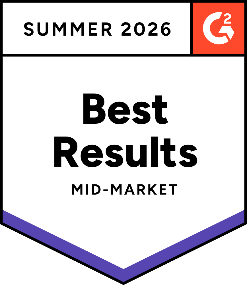 IT Alerting Best Results Mid-Market 2026 G2 award