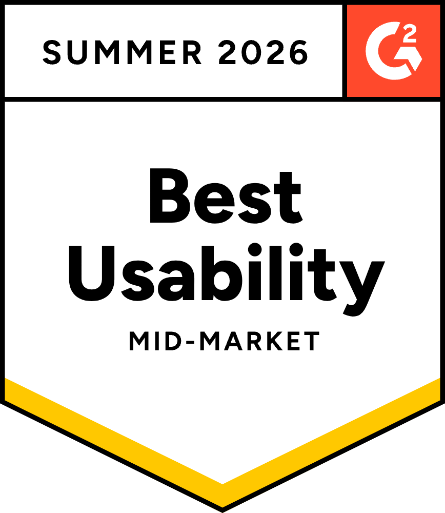 IT Alerting Best Usability Mid-Market 2026 G2 award