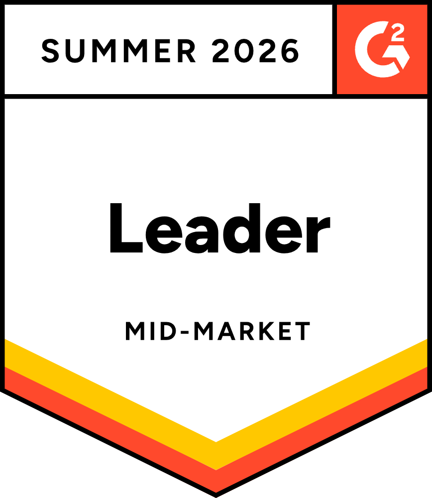 IT Alerting Mid-Market Leader 2026 G2 award