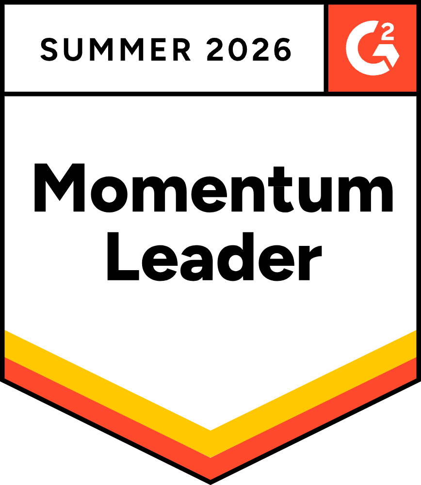 IT Alerting Momentum Leader 2026 G2 award