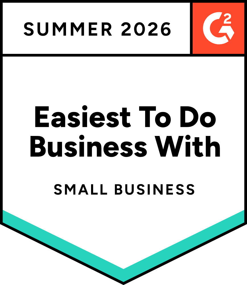 Incident Management Easiest to Do Business With Small Business 2026 G2 award