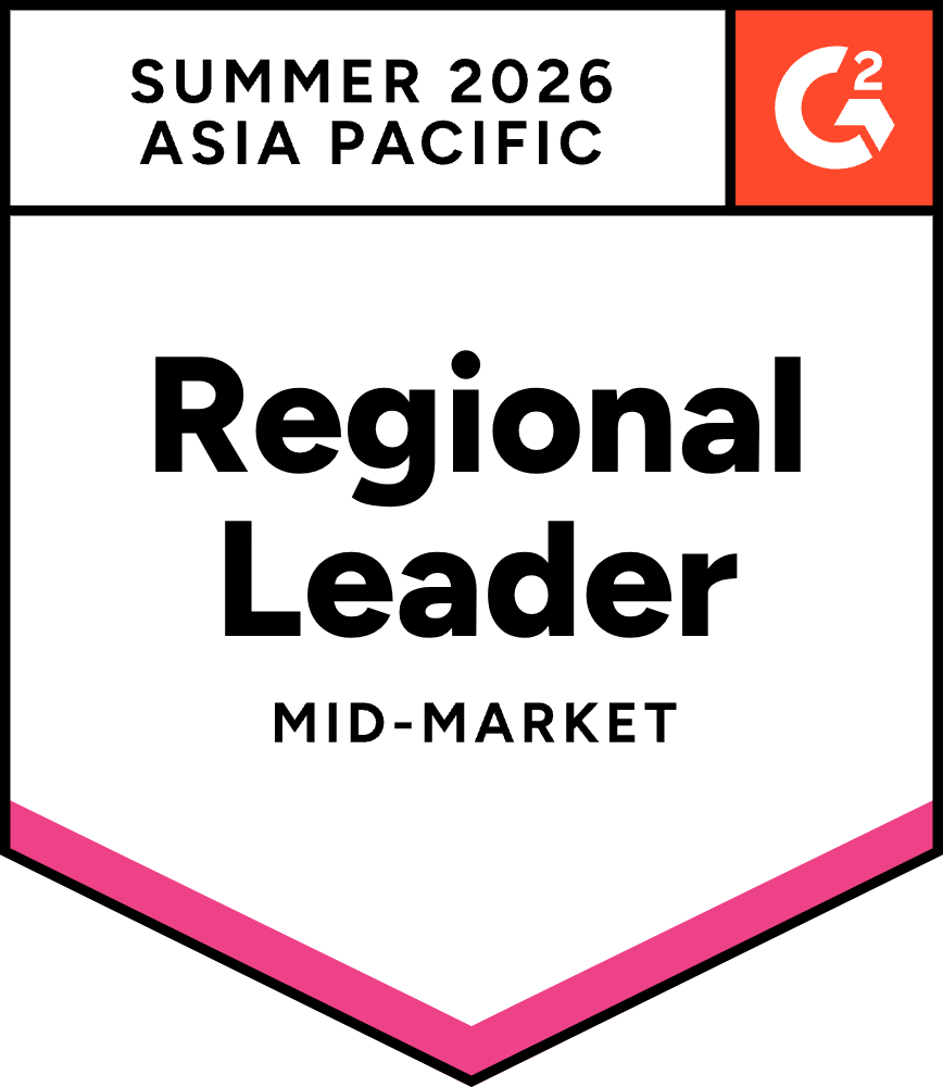 Incident Management Mid-Market Asia Pacific Leader 2026 G2 award